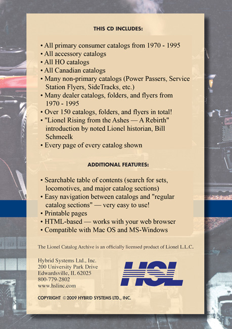 HSL Digital Archive Products: Lionel Consumer Catalog Digital Archive